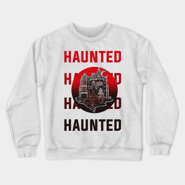 Repeated haunted mansion text Crewneck Sweatshirt by Mkt design